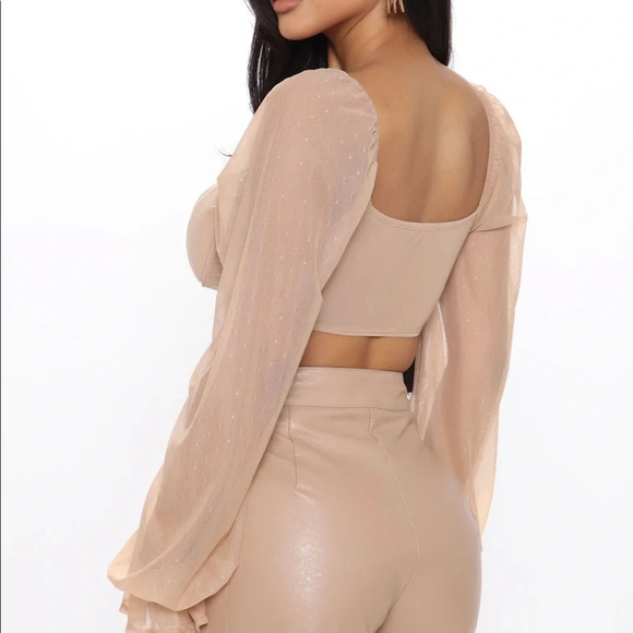 Fashion Nova Make the Night Last Taupe Set XS - Picture 8 of 15